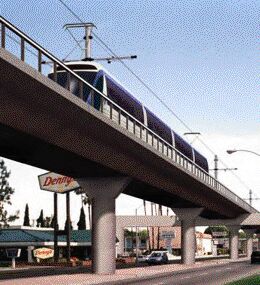 OCTA elevated LRT