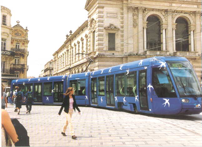 LRT in Montpellier CBD